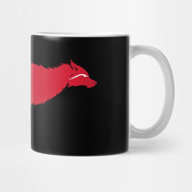 Red Running Wolf by rt-shirts